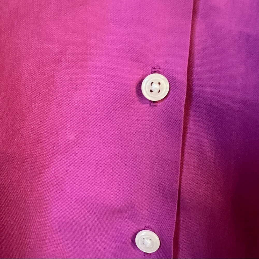Orvis Fuchsia Button-Down Shirt women’s size 14 cotton - Picture 4 of 7